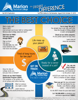 THE BEST CHOICE - Marion Technical College