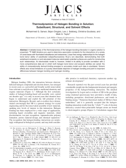 Thermodynamics of Halogen Bonding in Solution