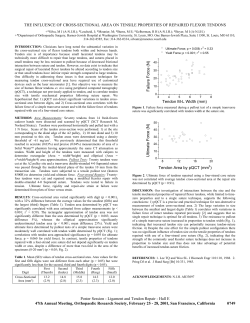 the influence of cross-sectional area on tensile properties of