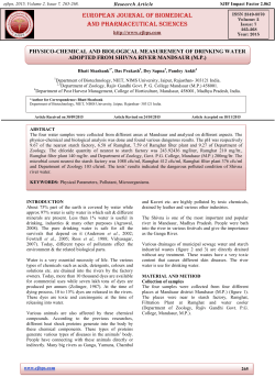 Full Text Article - European Journal of Biomedical and