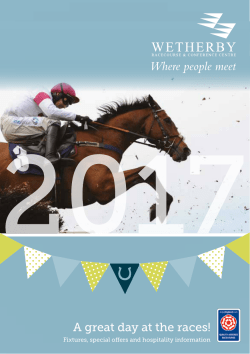 2017 Brochure - Wetherby Racecourse