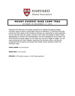 mount everest base camp trek