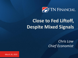 Close to Fed Liftoff, Despite Mixed Signals