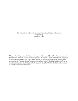 A Discussion of American Political Polarization Morgan
