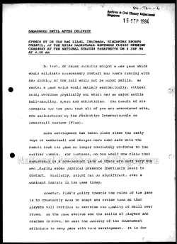 EMBARGOED UNTIL AFTER DELIVERY SPEECH BY DR TAN ENG