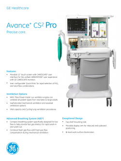Avance CS - GE Healthcare
