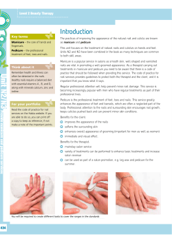 Beauty Therapy Level 2 Candidate Handbook Unit 3 5 sample pages
