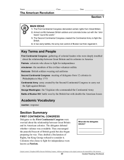 Section Summary Key Terms and People Academic
