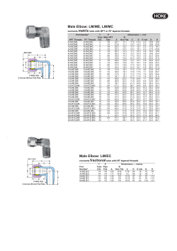 Male Elbow: LM/ME, LM/MC Male Elbow: LM/EC