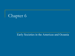 Chapter 6: The Americas and Oceania