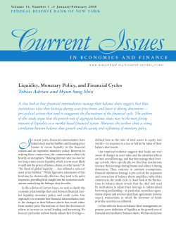 Liquidity, Monetary Policy, and Financial Cycles