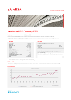 NewWave USD Currency ETN