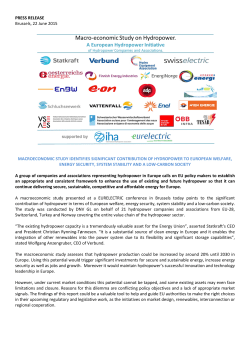 PRESS RELEASE Brussels, 22 June 2015 MACROECONOMIC