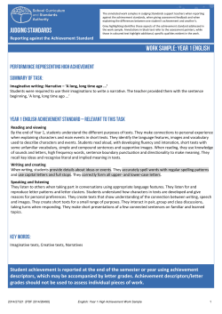 Student achievement is reported at the end of the - K