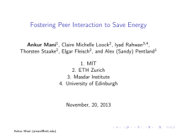 Fostering Peer Interaction to Save Energy