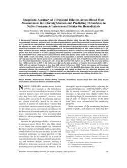 Diagnostic Accuracy of Ultrasound Dilution Access