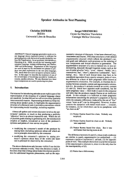 Speaker Attitudes in Text Planning