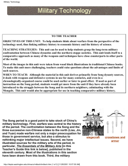 Teachers` Guide for Military Technology