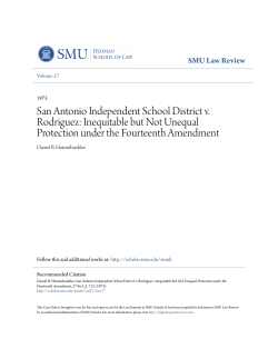 San Antonio Independent School District v. Rodriguez