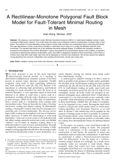 A rectilinear-monotone polygonal fault block model for fault