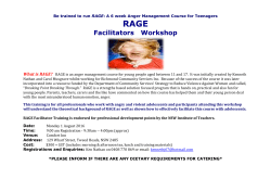 RAGE Flyer - Social Futures