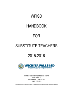 2015-2016 Substitute Handbook