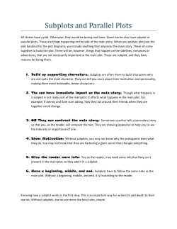 Subplots and Parallel Plots