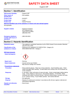 124 KB 29th Apr 2016 Eugenol USP SDS