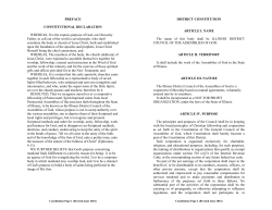 PREFACE CONSTITUTIONAL DECLARATION WHEREAS, It is the