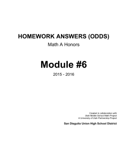 Module #6