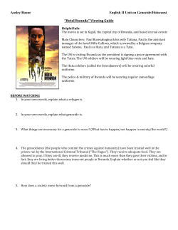 Hotel Rwanda \/iewing Guide
