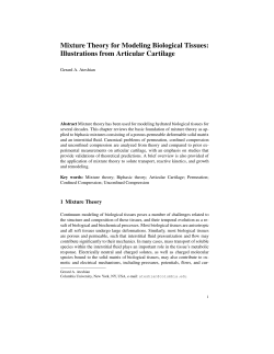 Mixture Theory for Modeling Biological Tissues