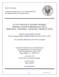 stop violence against women formula grant program (vawa)