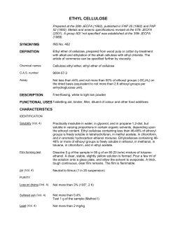 ethyl cellulose - Food and Agriculture Organization of the United