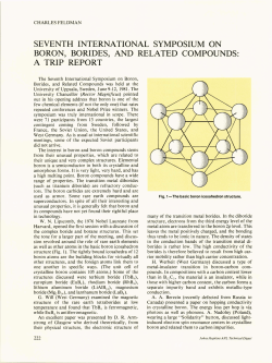 seventh international symposium on boron, borides, and related