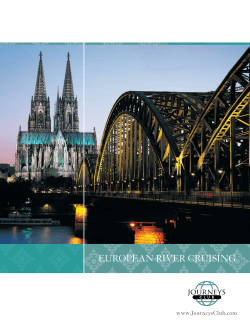 euroPean rIver CruIsInG