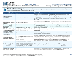 Direct Silver 2000 - Tufts Health Plan