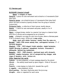 GCSE listening AOS Vocabulary