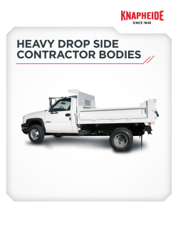 heavy drop side contractor bodies