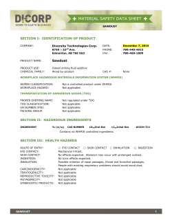 material safety data sheet - Di-Corp