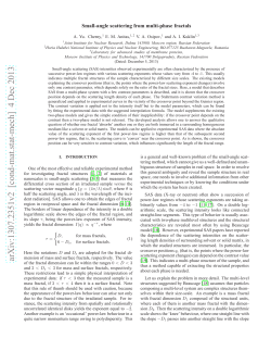 Small-angle scattering from multi