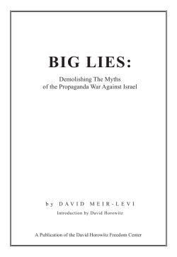 BIG LIES - Stop The Jew Hatred On Campus
