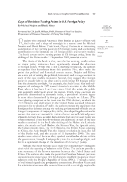 Days of Decision: Turning Points in US Foreign Policy