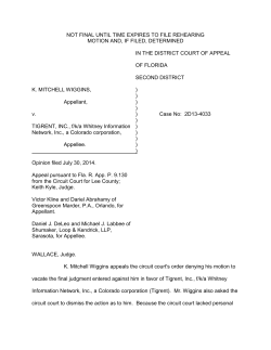 not final until time expires to file rehearing motion and, if filed