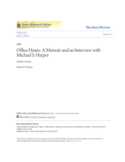 Office Hours: A Memoir and an Interview with Michael S. Harper