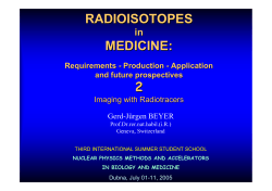 Imaging with Radiotracers