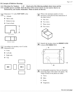 Directions For Numbers 1- 45 : Read each of the following multiple
