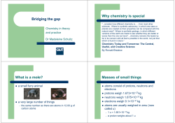 Bridging the Gap - Stoichiometry Presentation