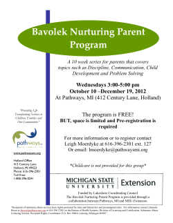 Bavolek Nurturing Parent Program