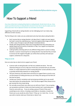 How To Support a Friend - The Butterfly Foundation